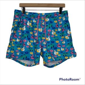 Happy Socks Pool Party Swim Shorts Size Large NWT